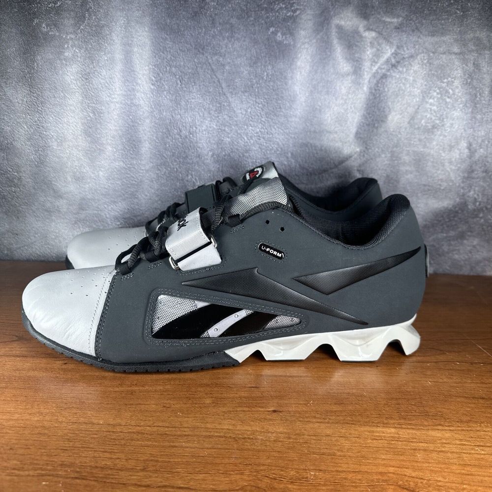 Reebok CrossFit Legacy U-Form Lifter Shoes Grey Black Men's Size 14